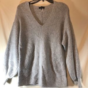 I State Women’s gray ribbed sweater XS